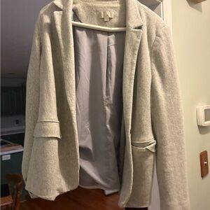 Women's Light Gray Blazer Jacket